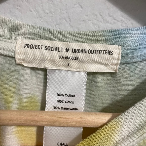 Urban Outfitters T-Shirt Cropped Tee Cotton Tie Dye Destroyed Womens Small S - Picture 5 of 7